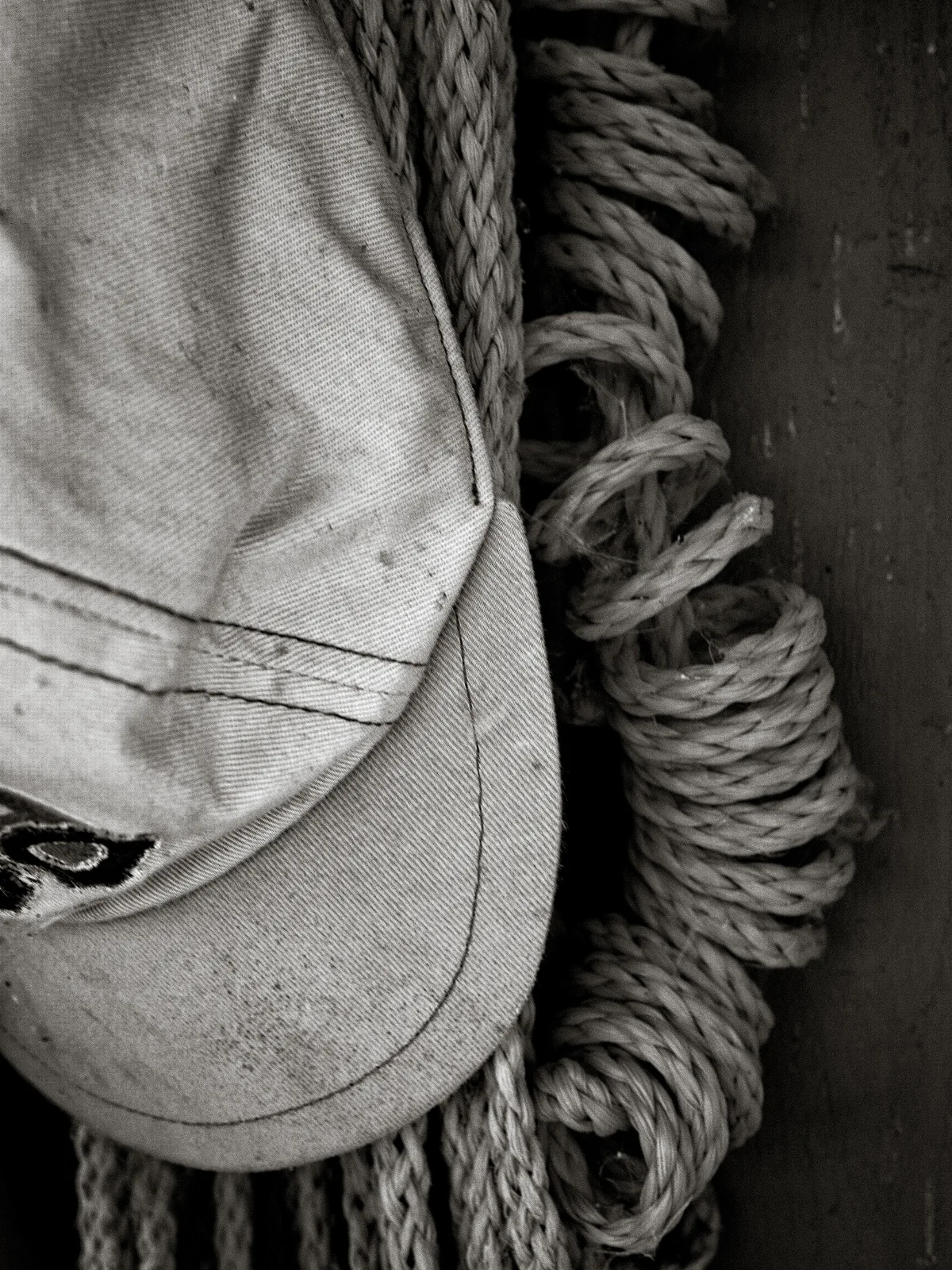An old cap and a rope