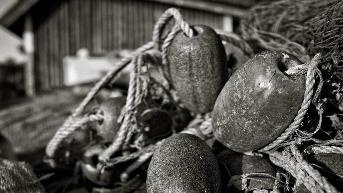 Another close up of fishing nets