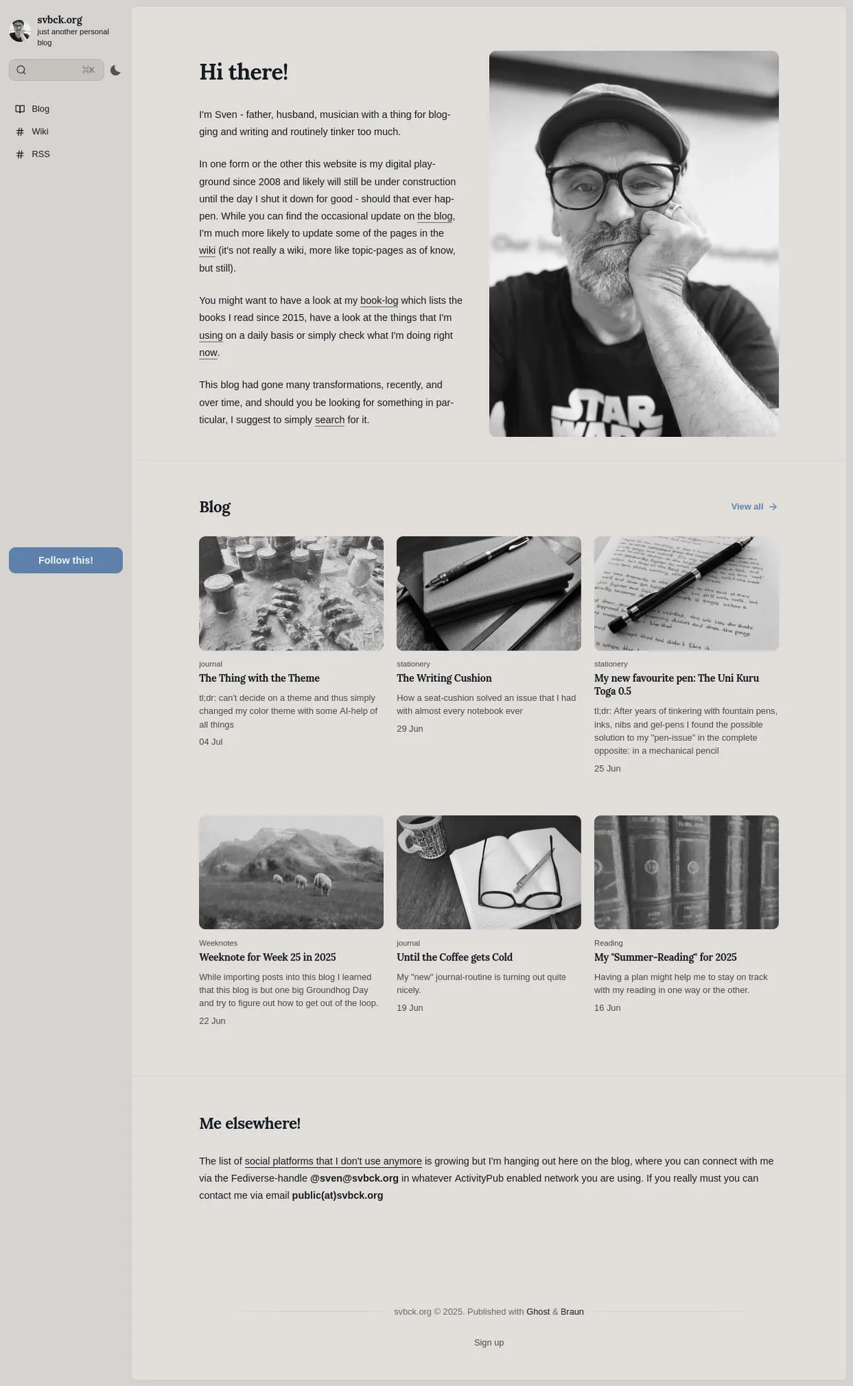 The new Blog theme